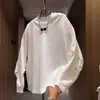 Camiseta Larga Única Decorada con Remaches 2026 para Hombres y Mujeres, Cuello Semi-Alto Pequeño, Dobladillo Irregular, Top de Corte Holgado