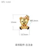 Accesorios de Cuerda para Pulsera y Collar con Cuentas de Arena Dorada de Dibujos Animados Oso Qiqi Cuerda Hecho a Mano diy Cuentas de Dibujos Animados