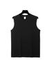Ropa exterior para hombre pesada 220g chaleco de hombro ancho camiseta deportiva sin mangas cuello redondo holgada top básico color sólido fijo lo