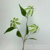 Película Suave de Pegamento Impresa en 3D Lirio Galan Lirio de Fuego de 3 Cabezas Decoración de Salón de Bodas Flor Artificial Decoración Suave para el Hogar Arreglo Floral