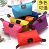 Bolsa de dumplings INS para mujer en colores candy, bolsa de almacenamiento para cosméticos, bolso de mano portátil de viaje para mujer