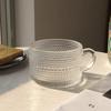 Taza para Avena Nocturna de Desayuno con Girasol en Relieve, Tapa y Cuchara, Vaso de Vidrio para Ensalada, Estilo Simple