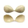 Cubretetinas de Encaje Almohadillas de Esponja para Sujetador para Vestidos de Novia, Ropa Interior Fina sin Tirantes para Evitar que se Deslicen, Push-Up para Pechos Pequeños para que Parezcan Más Grandes
