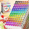 Marcadores Acrílicos Auténticos 120 Colores para Estudiantes de Primaria Pintura Artística DIY Plumas de Color Acuarelas No Transparentes y Apilables