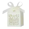 Caixa de doces para casamento estilo europeu, arte em papel recortado com janela transfronteiriça, caixa de doces cortada a laser, caixa de embalagem para caixa de presente de chocolate de casamento, fábrica