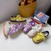 Plataforma de Costura Beier Tênis Casuais Alemães de Treino Femininos 2024 Novo Outono Tênis Dopamina Sapatos Casuais Amarelos