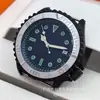 Relógio mecânico automático China NH35, caixa de aço 41,4 mm + pulseira de borracha, luminoso e à prova d'água