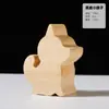 Madeira de Tília Escultura em Madeira DIY Escultura em Madeira Produtos Semi-Acabados Tília Desenho Animado Escultura em Madeira Animais Pequenos Madeira Maciça Fabricante Atacado Esculturas em Madeira