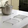Tapete de Arena de Acero Inoxidable para Cocina Doméstica, Tapete Aislante de Calor para Plato de Mesa de Comedor, Encimera, Tapete Grueso Anti-Escaldaduras Resistente a Altas Temperaturas para Tazón y Plato