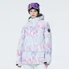 Traje de Esquí de Nuevo Estilo para Hombre y Mujer Ropa de Trabajo a Prueba de Viento Salpicaduras de Agua Mantenedor de Calor Engrosado Estilo Coreano Traje de Esquí para Tabla Doble de Snowboard