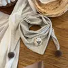 Bufanda Triangular Triangular para Niños con Aplicación de Animal Lindo Estilo Coreano Lunares Calentador de Cuello para Bebé Calentador de Cuello Otoño Invierno para Bebés