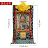 Thangka Estatua de Buda Changshou Salón de Buda para el Hogar Mural de Oración Budista Bordado Algodón de Nepal Buda Inmortal Shou Pintura Colgante