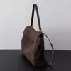 Bolsa Tote de Couro Bovino Fosco de Alto Brilho para Outono e Inverno para Mulheres, Bolsa de Ombro para o Dia a Dia de Grande Capacidade, Bolsa de Ombro de Couro Genuíno de Alta Qualidade