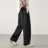 Pantalones Casuales Estilo Old Money para Hombre Otoño Invierno Retro Caída Pierna Recta Pantalones de Vestir Holgados Pantalones Largos Pantalones de Hombre