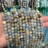 Venta al por mayor de fábrica cadena larga de calcita azul accesorios semiacabados para pulseras de cuentas diy accesorios de cuentas sueltas de calcita azul