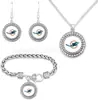 Conjunto Mais Quente da Amazon de Pulseira, Colar e Brincos de Futebol NFL