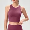 Chaleco deportivo de nailon 66 con copa fija, sujetador de fitness ajustado, ropa interior para yoga, top sin mangas para mujer, a prueba de impactos y anti-caída