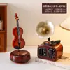 Adorno de gramófono vintage, caja de música creativa para la entrada de la sala de estar, decoración nostálgica con un toque de nicho, hecho de plástico
