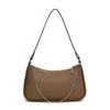 Bolso de hombro informal de color sólido para mujer, estilo coreano, elegante, sencillo, con cadena, combinable con todo, venta al por mayor transfronteriza