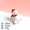 Nuevos adornos de paisaje en miniatura de Papá Noel y muñeco de nieve adorable para decoración DIY de bonsái, adornos de escena nevada y decoraciones navideñas de león marino