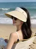 Sombrero de Sol con Ala Ancha para Mujer, Protección UV, Sombrero de Paja Parasol, Sombrero de Sol que Cubre la Cara, Sombrero de Sol de Ala Grande