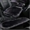 Cojín de Asiento de Lana y Terciopelo para Coche de Invierno Sin Respaldo, Cojín de Asiento Largo de Felpa, Almohadilla de Lana para Mujer, Cojín Cuadrado Pequeño Engrosado, Almohadilla para Coche