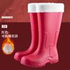 Botas de Lluvia de Gama Alta Japonesas y Coreanas Transfronterizas, Botas de Lluvia de Caña Alta para Mujer, Botines Impermeables, Zapatos de Goma, Botas de Lluvia Largas de Cocina, Cubrezapatos