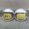 Shenzhen Shuibei Mismo Estilo Oro Puro 999 Tesoro de la Fortuna Aleación Gato de la Suerte Adhesivo Dorado para Teléfono Móvil para Atraer Riqueza Tienda de Oro