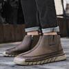 Otoño e Invierno 2024 Nuevo TikTok Venta en Vivo Suela de Goma Bota Martin de Caña Alta Herramienta Casual para Exteriores Cubrepiés para Hombre