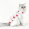 Traje de esterilización para gatos, traje quirúrgico para gatas, traje transpirable para destete, traje para gatos machos anti-lamido post-cirugía para gatos mascota