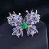 Broche Mariposa de Alta Gama Europeo y Americano Estilo Lujo Ligero Resistente Diseño de Nicho Accesorio para Traje Abrigo Chaqueta Pin Broche