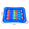 Piscina inflable cuadrada pequeña de PVC para niños, mesa de arena pequeña, minipiscina familiar redonda, piscina doble redonda con pelotas de playa
