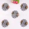 Venta al por mayor de accesorios para ropa de fabricante Flores artificiales Pasadores étnicos Hechos a mano con incrustaciones de diamantes Accesorios de flores artificiales Parches de arte financiero Pegatinas