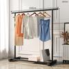 Secador de Ropa Plegable de Pie para Interiores con Barra Única, Colgador de Ropa para Dormitorio, Soporte Sencillo para Secar Ropa en Casa