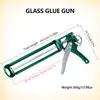 Pistola de Calafetar para Vidro de Porta e Janela de Decoração, Economia de Trabalho Automática Quebra-Cola Universal para Vidro Combinação Pistola de Silicone