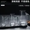 Copo Moutai, copo de vinho pequeno, copo de vidro de cristal, conjunto de decantador de bebida de dose única de 10ml, conjunto de sete peças, branco