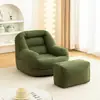 Sofá perezoso para rincón de lectura de dormitorio infantil, sofá pequeño de un solo asiento con respaldo, silla de bebé linda y moderna