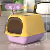 Venta al por mayor del fabricante transfronterizo más vendido, caja de arena para gatos completamente cerrada, inodoro para gatos extragrande, a prueba de olores, a prueba de salpicaduras, caja de arena para gatos desodorante
