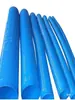 Máquina de película soplada conducto de aire tipo espiral resistente a la presión manguera flexible corrugada azul conducto de ventilación telescópico