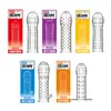 Agradable Condón de Cristal Diente de Lobo Estimulación del Punto G Estimulación Caliente Condón de Cristal Diente de Lobo con Partículas para Hombres, Juguete Sexual Erótico