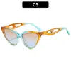 Nuevas Gafas de Sol de Moda para Mujer Estilo Ojo de Gato Protección Solar de Verano Templo con Personalidad Montura de Gafas con Perlas Huecas