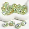 Dingyi 16mm Cara de Flor Luna Fría Resina Galvanizada Brillo Fino Cuentas Luminosas Cadena de Teléfono DIY Accesorios para Ropa Materiales
