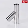 Tee en Y oblicua sanitaria de acero inoxidable 304, horquilla en Y 316, tee triangular oblicuo soldado de 45 grados, nuevo