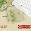 Álbum de tarjetas transparente de PVC, álbum de fotos Polaroid, de hojas sueltas con doble broche A8 mini de 3 agujeros para celebridades, álbum de almacenamiento de tarjetas pequeñas de una ranura de 3 pulgadas