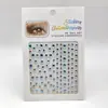 Novos adesivos de maquiagem para os olhos cor AB Palco Amor de Diamante adesivos de strass quebrado gota d'água adesivos de diamante pisca-pisca para o rabo do olho/rosto coloridos