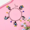 Pulsera de Personaje de Anime Más Vendido Europeo y Americano Transfronterizo Blancanieves Pulsera Creativa de Aleación con Colgante de Gota de Aceite Joyería al por Mayor