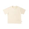 Camiseta de manga corta de verano para niños de 260 g, ropa de hombre, niñas, algodón, bebé, niños grandes, cuello redondo de algodón, camiseta de media manga