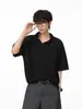 Camiseta Retro Americana Estilo Old Money Urbana Relajada Estampado de Serpiente Cuello Solapa para Hombres y Mujeres, Verano Color Sólido Cuello Polo Manga Corta