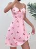 Lencería Sexy Exportación Europea y Americana Lencería Sexy de Fábrica Vestido con Tirantes en Forma de Corazón Camisón Sexy Transfronterizo