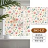 Pegatina de Vidrio Esmerilado Floral Retro, Translúcida y Opaca, Película de Privacidad para Ventana de Baño, Película Electrostática para Vidrio